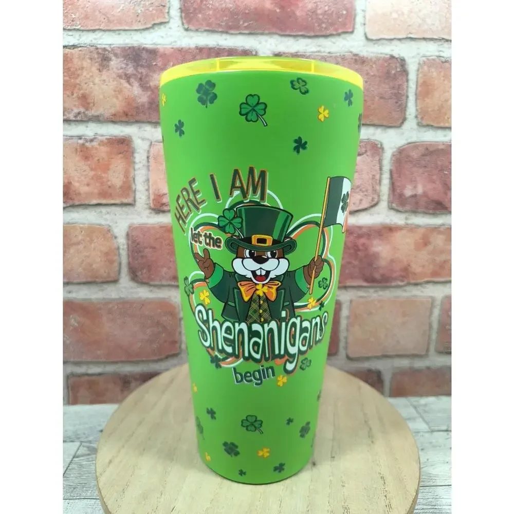 Buc-ee's St. Patricks Day Yukon Double Pint Tumbler Let the Shenanigans Begin 32